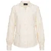 Marianna Déri Women's White Embroidered Blouse In White