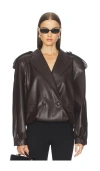 Marianna Senchina Cindy Bomber Jacket In Brown
