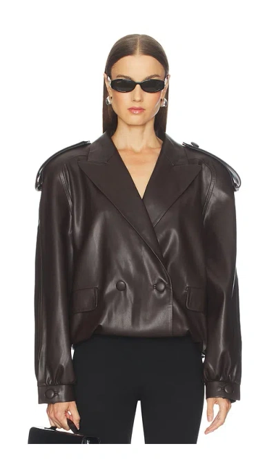 Marianna Senchina Cindy Bomber Jacket In Brown