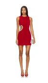 Marianna Senchina First Kiss Mini Dress In 红色