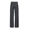Marianne By Marie Jordane Grey Léni Straight Striped Jeans In Grey