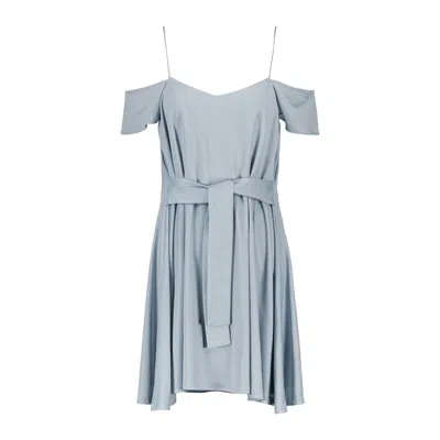 Marianne By Marie Jordane Women's Axelle Blue Off Shoulder Dress