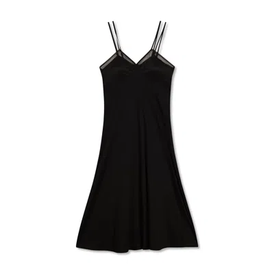 Marianne By Marie Jordane Women's Black Joni Dress – Flared Jersey Midi Dress