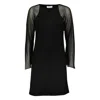 Marianne By Marie Jordane Women's Black Rihanna Wool & Silk Dress In Black