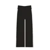 Marianne By Marie Jordane Women's Black / White Dylan Black Wide-leg Pants In Black/white