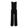 Marianne By Marie Jordane Women's Carla Black Open Back Jumpsuit In Black