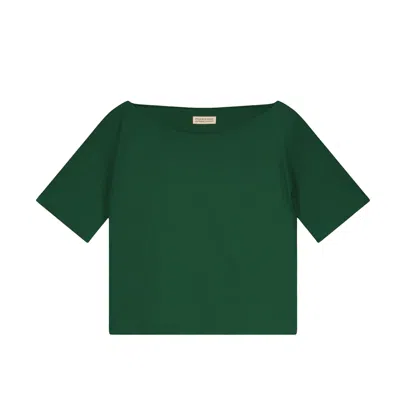 Marianne By Marie Jordane Women's Cléo Asymmetrical T-shirt Green