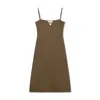 Marianne By Marie Jordane Women's Green Karma Open-back Midi Dress Kaki In Green