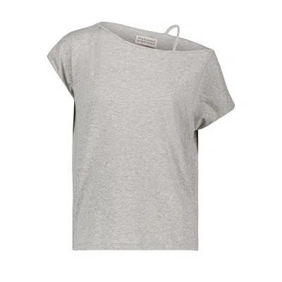 Marianne By Marie Jordane Women's Grey Michele Asymmetrical Tee Shirt