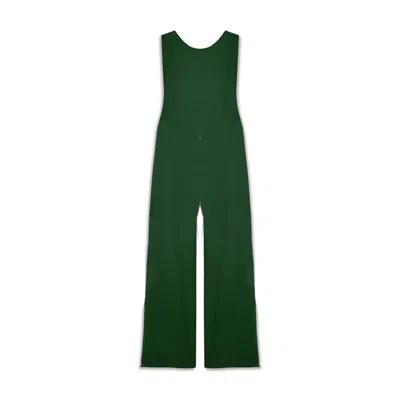 Marianne By Marie Jordane Women's Jo Jumpsuit Open-back Organic Cotton Green