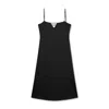Marianne By Marie Jordane Women's Karma Open-back Midi Dress Black In Black