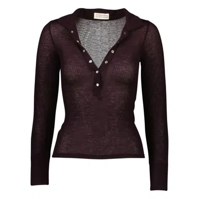 Marianne By Marie Jordane Women's Pink / Purple Britney Polo Neck Sweater Purple In Pink/purple