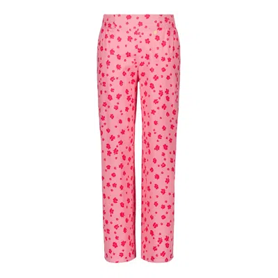 Marianne By Marie Jordane Women's Pink / Purple Reese Print Fluid Pants In Pink/purple