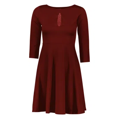 Marianne By Marie Jordane Women's Pink / Purple Taylor Mini Dress Deep Purple In Pink/purple