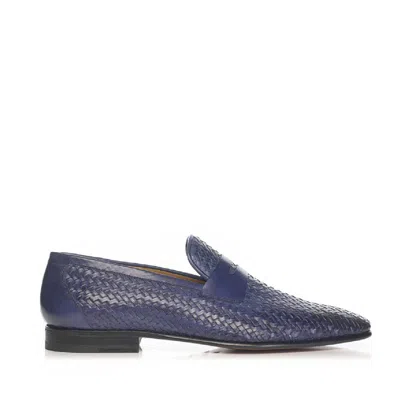 Mariano Shoes Men's Blue Porches Loafers Navy