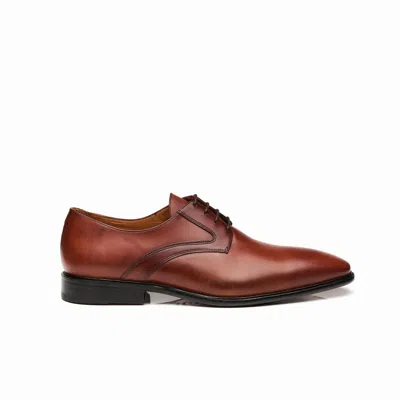 Mariano Shoes Men's Brown Lever Oxford Dark Cognac