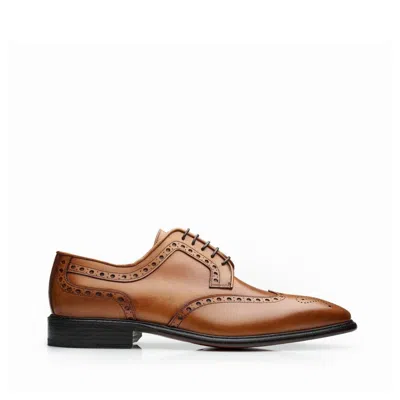 Mariano Shoes Men's Brown Paredes Oxford Cognac