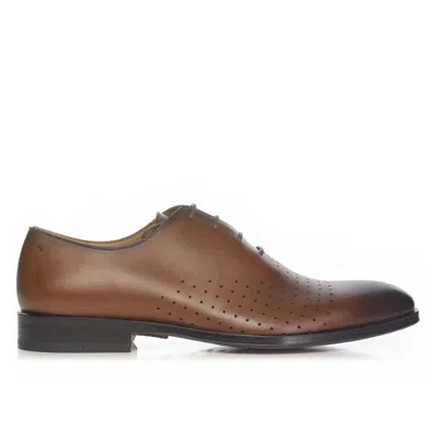 Mariano Shoes Men's Brown Santarém Oxford Dark Cognac