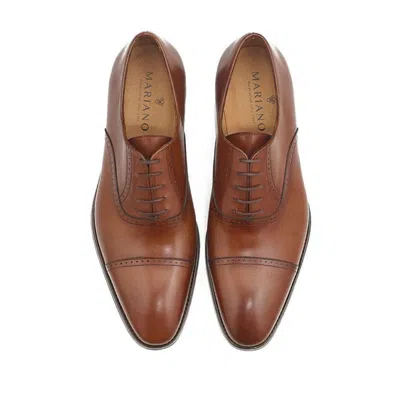 Mariano Shoes Men's Brown Sintra Oxford Cognac