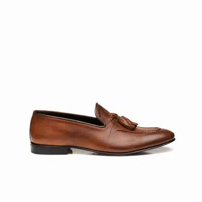 Mariano Shoes Men's Brown Tunes  Loafers Cognac
