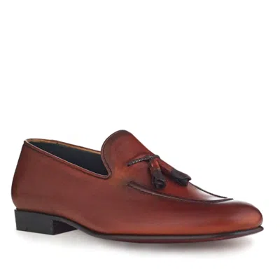 Mariano Shoes Men's Brown Tunes Loafers Dark Cognac