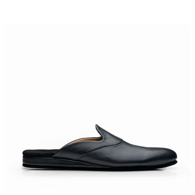 Mariano Shoes Men's Calf Slipper Black