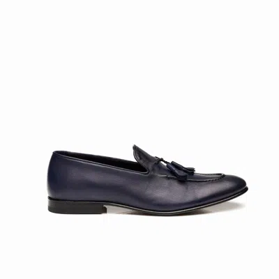 Mariano Shoes Men's Tunes  Loafers Navy Blue