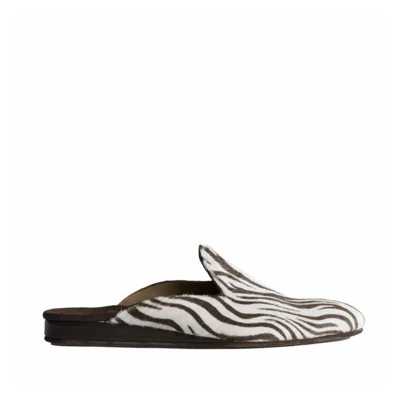 Mariano Shoes Men's White / Brown Pony Slipper Brown In White/brown