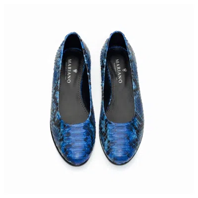 Mariano Shoes Women's Gala Flats Blue