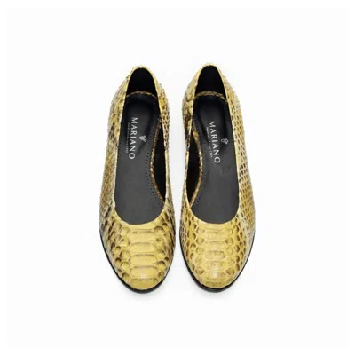 Mariano Shoes Women's Yellow / Orange Gala Flats Yellow In Yellow/orange
