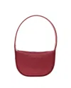 Marici Burgundy Shoulder Bag With Structured Frame In White