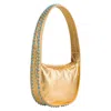 Marici Structured Frame Shoulder Bag With Brass Studs In Multi