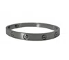 Marie Accessories Women's Love Bangle Bracelet In Silver In Gray