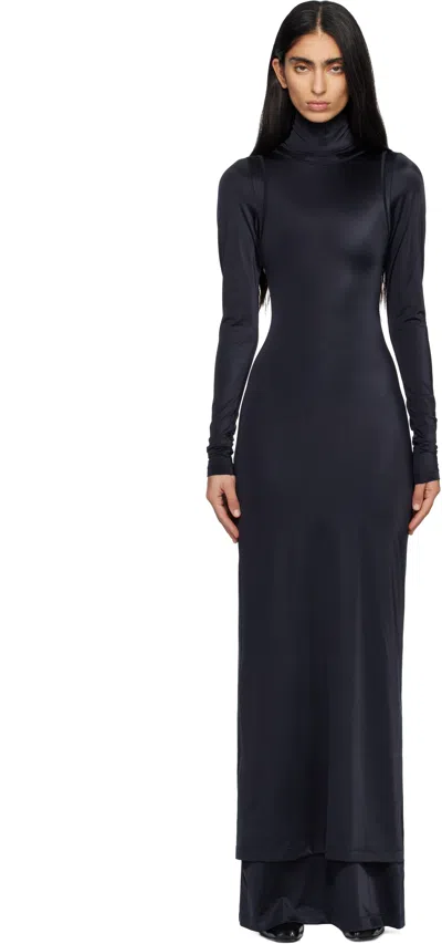 Marie Adam-leenaerdt Black All-in One Maxi Dress