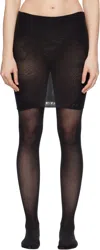 Marie Adam-leenaerdt Black Collant Miniskirt In Black