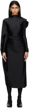 Marie Adam-leenaerdt Black Spiral Jumpsuit In Black