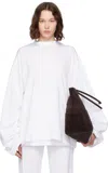Marie Adam-leenaerdt White Jersey Fitted Xxl T-shirt In White