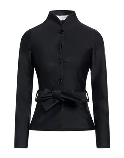 Marie Adam - Leenaerdt Woman Jacket Black Size 10 Polyamide, Elastane