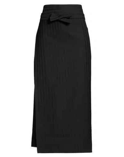 Marie Adam - Leenaerdt Woman Midi Skirt Black Size 8 Wool
