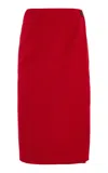 Marie Adam-leenardt Reversible Wool Midi Skirt In Black