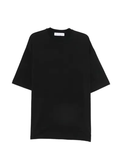 Marie Adam-leenaerdt Draped-back T-shirt In Black