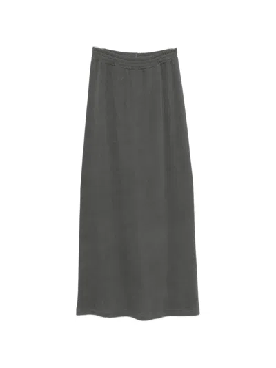 Marie Adam-leenaerdt Elasticated-waistband Maxi Skirt In Gray