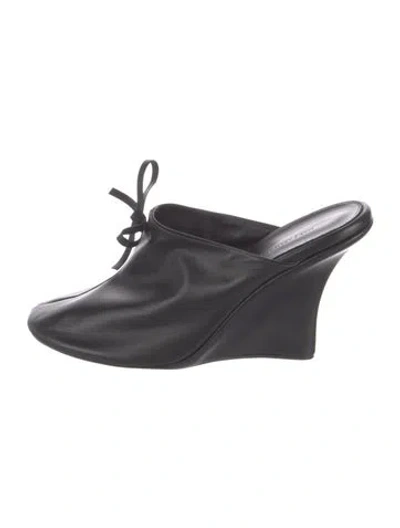 Pre-owned Marie Adam-leenaerdt Leather Mules In Multi