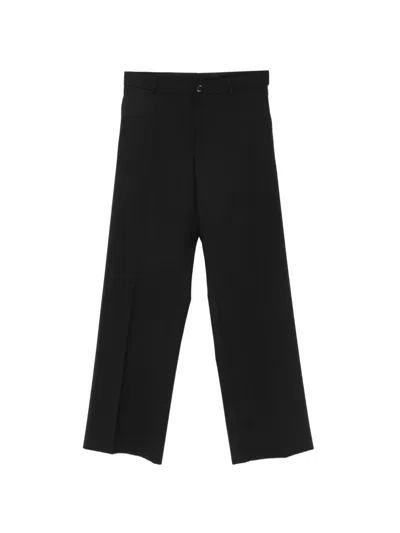 Marie Adam-leenaerdt Pressed-crease Tailored Trousers In Black