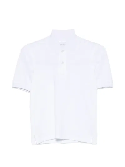 Marie Adam-leenaerdt Short-sleeve Piqué Polo Shirt In White