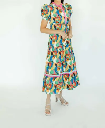 Marie By Victoria Dunn Genevieve Maxi Dress In Morning Glory In Multi