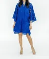 Marie By Victoria Dunn Jolene Mini Dress In Bleu Royal