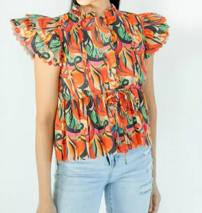 Marie By Victoria Dunn Percy Blouse In Stardust In Multi