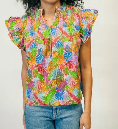 Marie By Victoria Dunn Sophie Blouse In Lion Tamer
