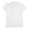 Marie Chantal Boys Angel Wing Polo Shirt In White